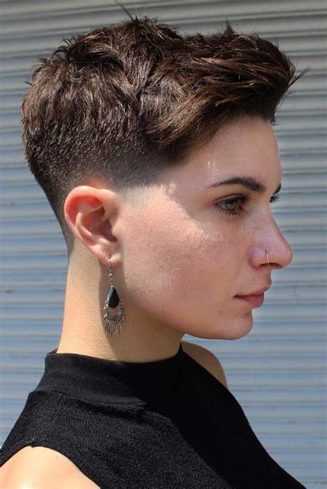 fade cuts for women|female low taper fade.